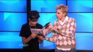 Justin Biebers Unexpected Appearance on Ellen DeGeneres Show 11032010 [upl. by Fabria]