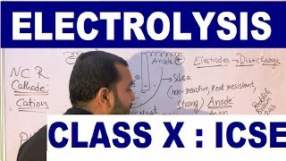 ElecTroLySiS 01 Class 10 Chemistry ICSE [upl. by Quin]