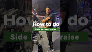 How to do side lateral raise short [upl. by Adiel]