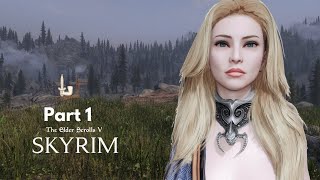 Skyrim Barbarian Challenge Playthrough  Bleak Falls Barrow  Part 1 [upl. by Siryt73]