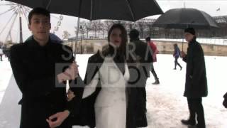 Red nose Laetitia Casta attending Dior Haute Couture in Paris [upl. by Hasen]