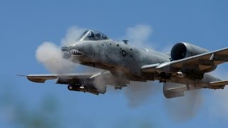 Legendary A10 Thunderbolt II quotWarthogquot Brrrt Gun Run amp Cockpit View [upl. by Berners398]