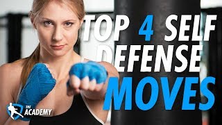 Top 4 Self Defense Moves for Beginners [upl. by Ileek]