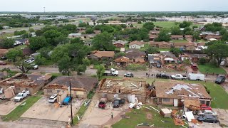 Abilene storm damage by Abilene Drone [upl. by Chemar]