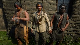 Wapiti Indians Warriors Outfits Red Dead Redemption 2 NPC Skins [upl. by Eirehs]