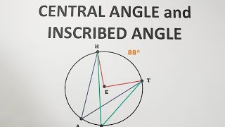 Central Angle and Inscribed Angle  Circle Grade 10 Math [upl. by Theta]