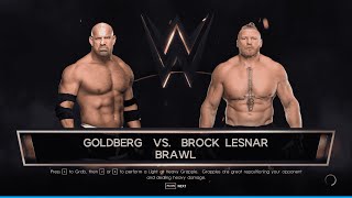 Goldberg vs Brock Lesnar Ultimate Backstage Brawl  WWE 2K23 Epic Gameplay GoldbergVsLesnar wwe [upl. by Manville390]