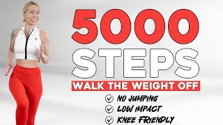 5000 STEPS WALKING WORKOUT  5K Steps Challenge 30 Min Fat Burning Endurance Knee Friendly [upl. by Bernardina]