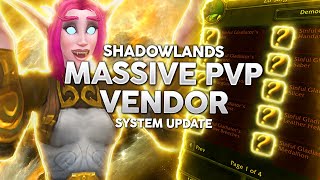 Its Over New Shadowlands PvP Gear System amp Vendor Overview [upl. by Mcgraw]