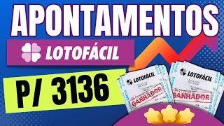 Apontamentos e Dicas Para LotoFacil 3136 [upl. by Matthaeus]