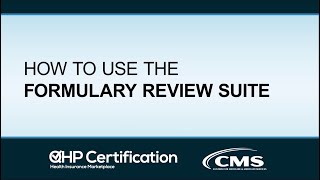 How to Use the Formulary Review Suite [upl. by Cheung412]