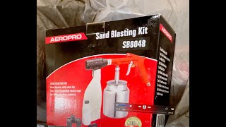 Aeropro Sand Blasting Kit SB8048 Review [upl. by Halehs]