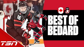 BEST OF CONNOR BEDARD  2023 IIHF WORLD JUNIORS [upl. by Biddy]