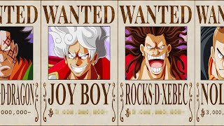 Calculating the Bounties of One Piece Legends [upl. by Cody451]