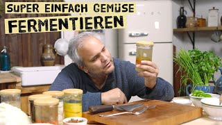 Gemüse Fermentieren  Geschmackstest und Verarbeitung Gemüse durch Fermentation haltbar machen [upl. by Duck]