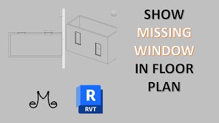 Revit tutorials  show missing window in floor plan [upl. by Innavoig16]