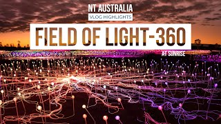 Unforgettable Sunrise  Field Of Light Uluru In 360°  Australias Northern Territory [upl. by Philip]