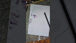 Faire le portrait de inoxtag en pointillisme  😱 inoxtag dessin artvideo pointillism [upl. by Diraj346]