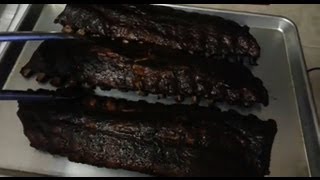 Smoked Baby back ribs on the Traeger grill [upl. by Lletnohs564]