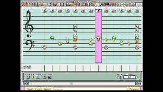 Barney The Fall Song Mario Paint Edition [upl. by Gnak]