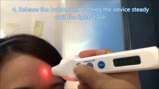 Thermofocus Non Contact Thermometer How to use [upl. by Yalhsa]