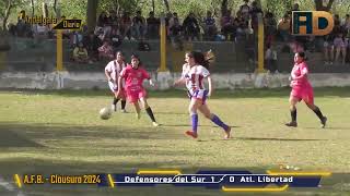 Defensores del Sur vs Libertad  2024 AFB Clausura Div F [upl. by Hubsher835]