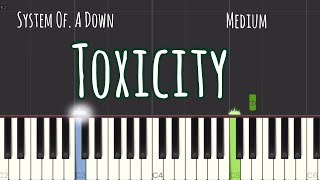 System Of A Down  Toxicity Piano Tutorial  Medium [upl. by Yzeerb]