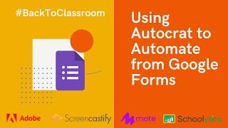 Using Autocrat to Automate from Google Forms [upl. by Ennaihs]