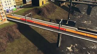 Cities skylines railfanning all trains at Plant city Florida 62224 [upl. by Gun]