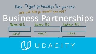 Business Partnerships  PreLaunch  App Marketing  Udacity [upl. by Bowrah144]