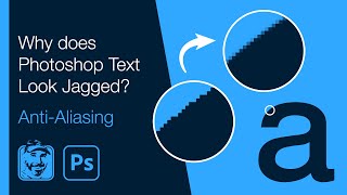 Why does Photoshop Text Look Jagged AntiAliasing [upl. by Bride]