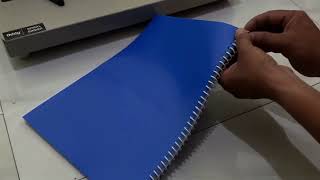 How to use spiral binding machine and how to make a spiral book  spiral binding kaise karte [upl. by Kcirdet648]