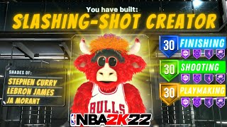 NEW SLASHING SHOT CREATOR BUILD IS A DEMIGOD 😱 NBA 2K22 BEST CURRENT GEN BUILD [upl. by Nahsad]