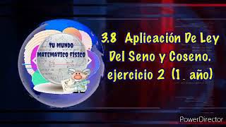 38 Aplicación De Ley Del Seno y Coseno Ejercicio 2 Matemáticas Primero de Bachillerato [upl. by Steck615]