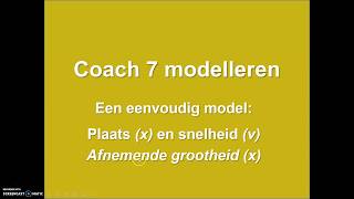 Coach 7 modelleren 3 eenvoudig model met afnemende grootheid plaats en snelheid [upl. by Buckley791]