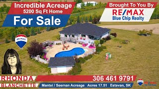 Rhonda Blanchette 306 461 9791 MLS®SK980518 ManteiSeeman Acreage Acres 1751 Estevan SK [upl. by Eimmelc852]