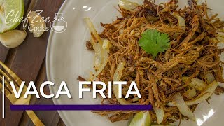 Vaca Frita  Fried Shredded Beef  Cuban Recipes  Chef Zee Cooks [upl. by Nytsua490]