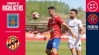 Resumen PrimeraFederación  SD Tarazona 10 Gimnàstic de Tarragona  Jornada 32 Grupo 1 [upl. by Aznaed]