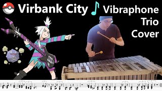 Pokémon Black amp White 2  Virbank City OST  Vibraphone Trio Cover [upl. by Celle]