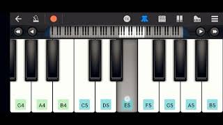 KGF BGM TUNE WITH TUTORIALpianocover BGMwalkband KGF [upl. by Cobby]