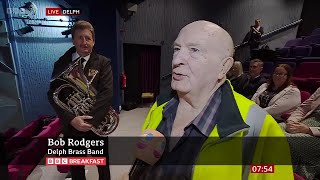 Bob Rodgers Whit Friday Brass Band Contests In Saddleworth On BBC Breakfast 24052024 [upl. by Furnary]