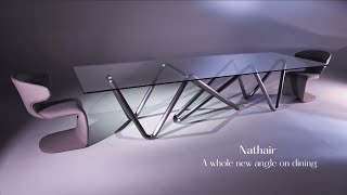 Nathair Dining Table  Al Huzaifa Furniture [upl. by Glogau]