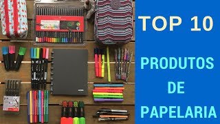 TOP 10 Produtos de PAPELARIA  Papelaria Concurseiros [upl. by Goodwin]