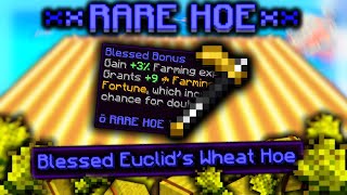 Creating THE ULTIMATE HOE  Hypixel Skyblock Wheat edition [upl. by Tteraj]