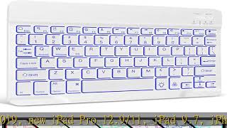 XIWMIX UltraSlim Wireless Bluetooth Keyboard  7 Colors Backlit Universal Rechargeable Keyboard Co [upl. by Alrad294]