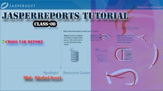 JasperReports TutorialCross Tab Report 08 [upl. by Vachel355]