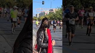 Marathon Race in Athens Greeceplz do subscribe my channel🥰 foryou love familyvlog momroutine [upl. by Anirt]