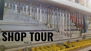 Shop Tour The Tool and Workbench Layout  Part 2 [upl. by Neicul341]