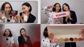 CRUMBL cookies 🍪 and ONE CHIP challenge туршиж үзлээ🌶️ 🥵 🔥 [upl. by Othello]