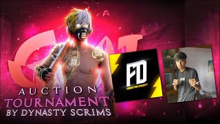 AUCTION IS HERE  Free Fire Auction Tournament By Dynasty Scrims [upl. by Zolnay]